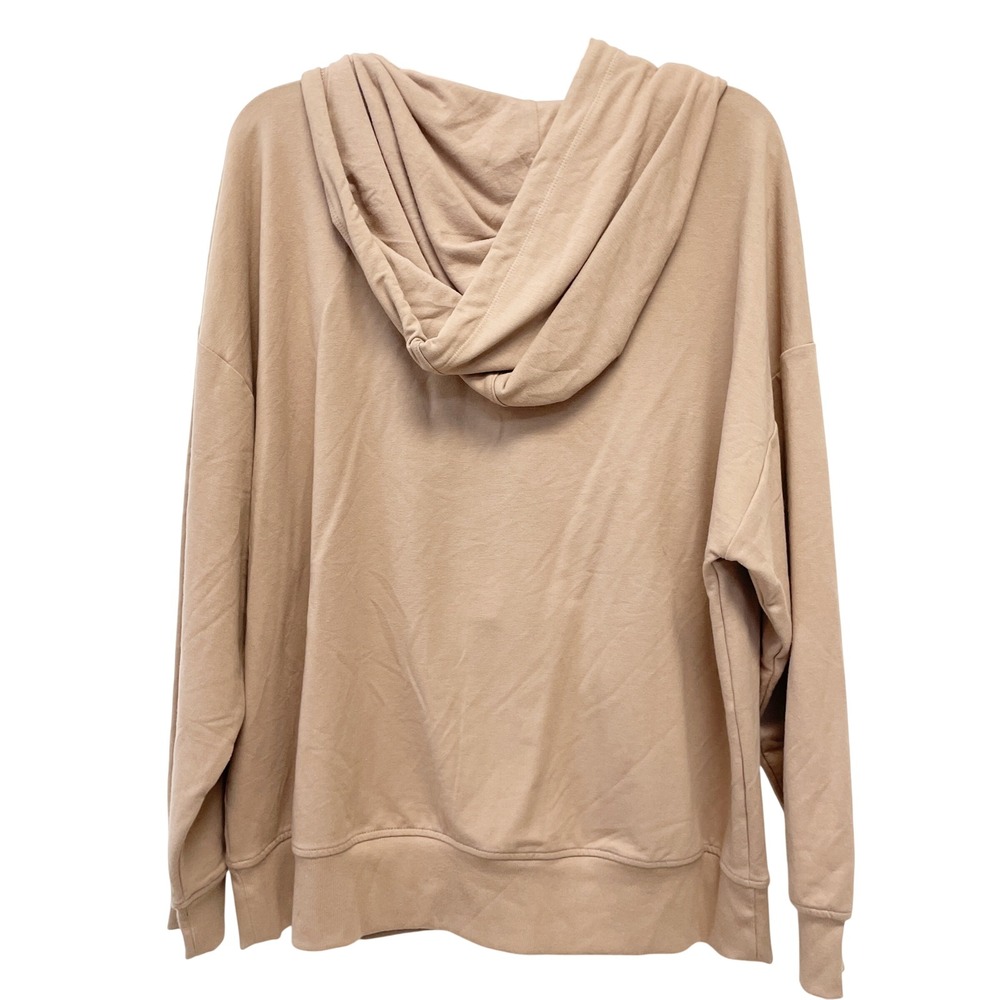 Ava & Viv Women's Tan Full Zip Long Sleeve Hoodie Sweatshirt Size XXL - Picture 2 of 5